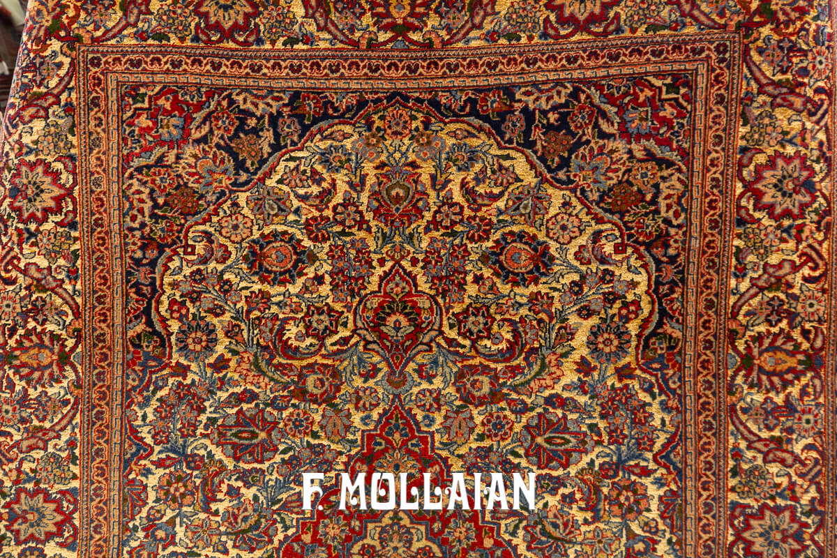 Kashan Rug Kurk Part Silk A. n°:430668